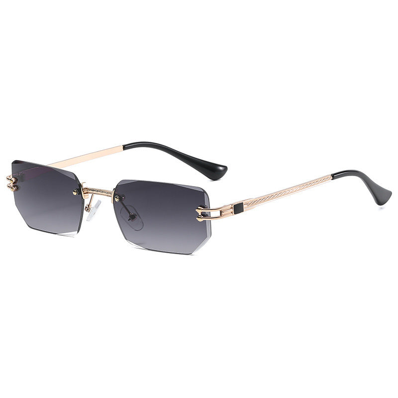 Lucía | Lentes de Sol para Mujer Sin Marco Elegantes — Gold & Black