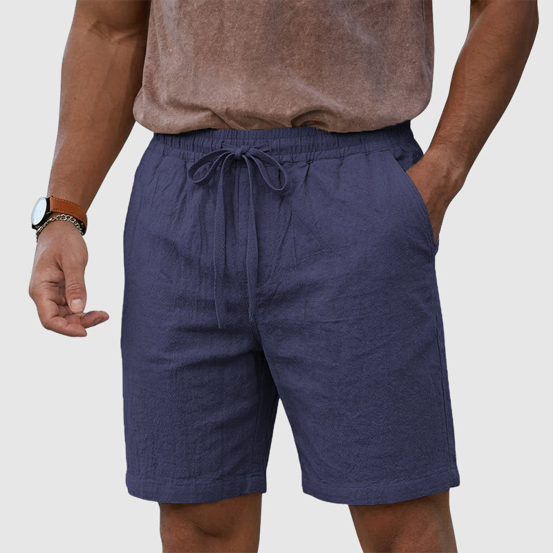 Álvaro | Shorts para Playa Hombre de Corte Holgado — Azul