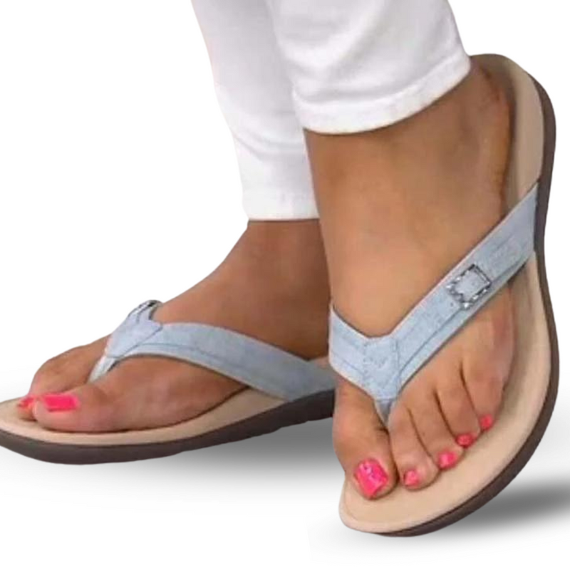 Catalina | Sandalias Mujer Cómodas y Elegantes con Soporte — Azul cielo