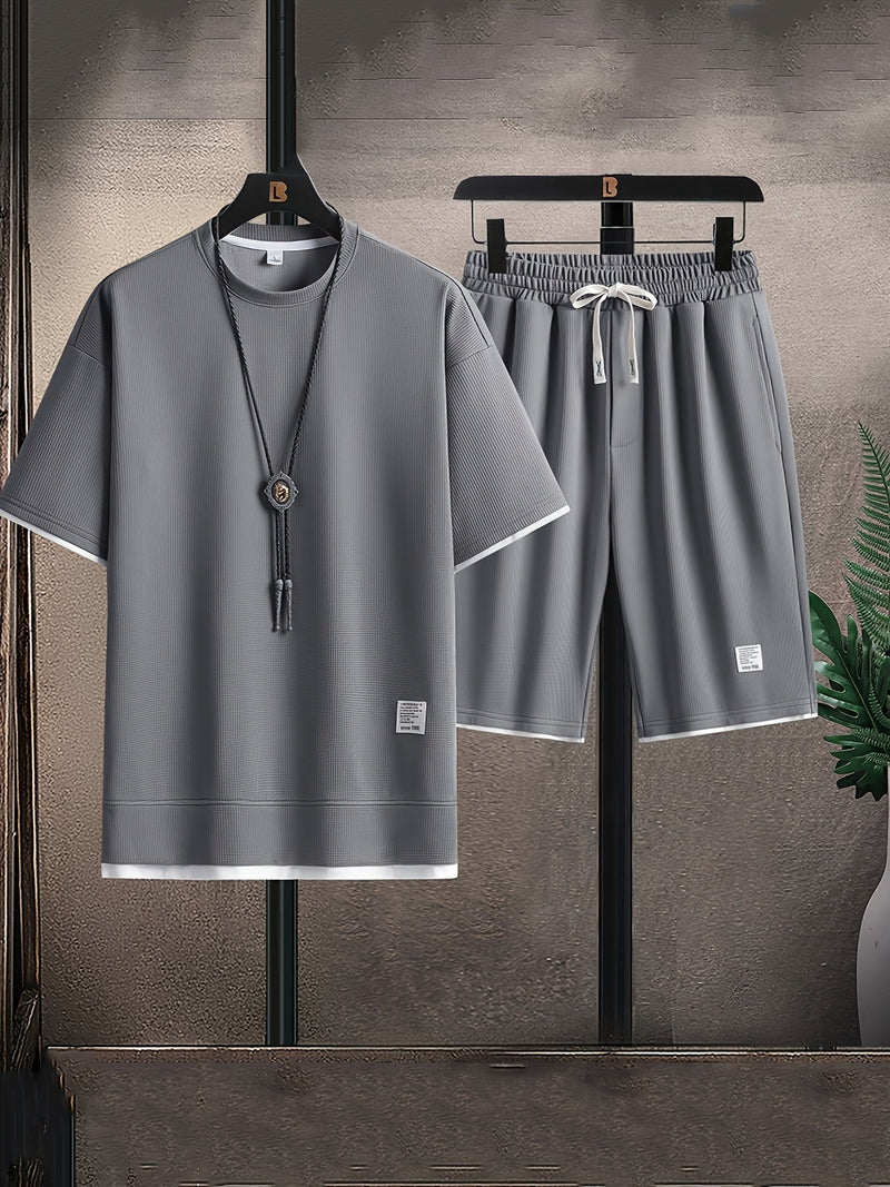 Diego | Conjuntos para Hombre con Short y Jareta — Gris