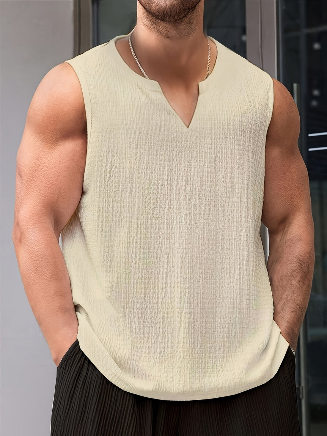 Diego | Playera Sin Mangas Holgada de Estilo Casual