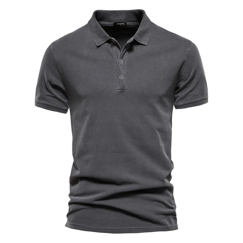 Emiliano | Camisas Tipo Polo para Hombre de Corte Clásico — Dark Gray