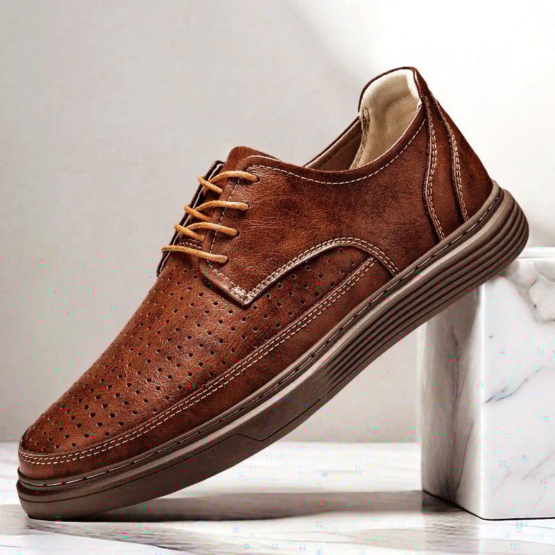 Emiliano | Zapatos de Vestir Hombre con Agujetas — Café