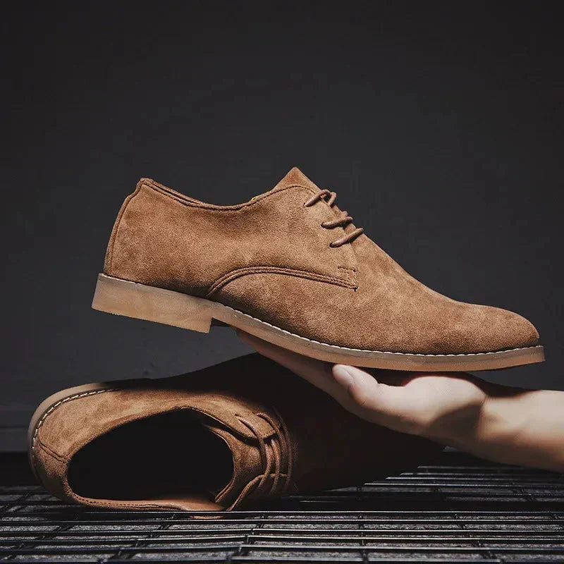 Emiliano | Zapatos Derby Hombre de Diseño Clásico — Café