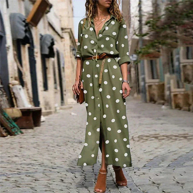Itzel | Jumpsuit Mujer Elegante a Lunares con Cinturón