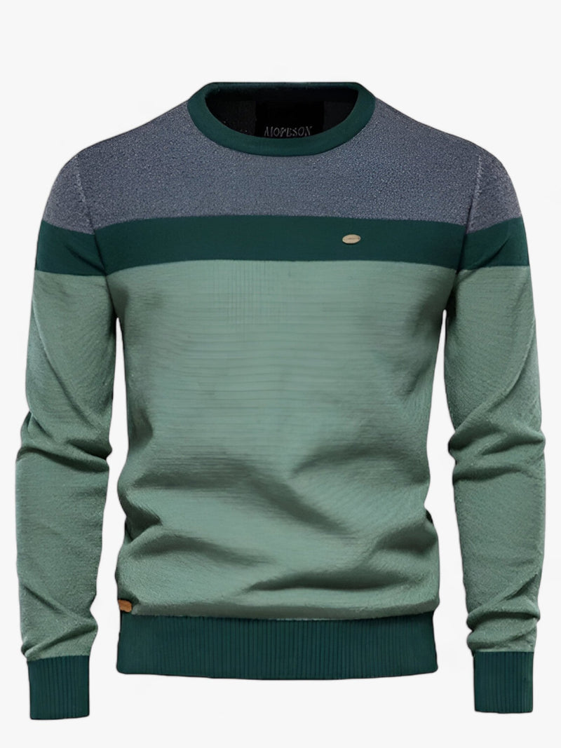 Joaquín | Suéter Tejido Hombre de Estilo Versátil — Verde