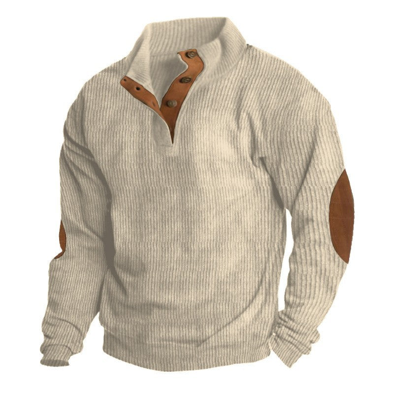 Julián | Suéter Tejido Hombre con Diseño Acanalado — Beige