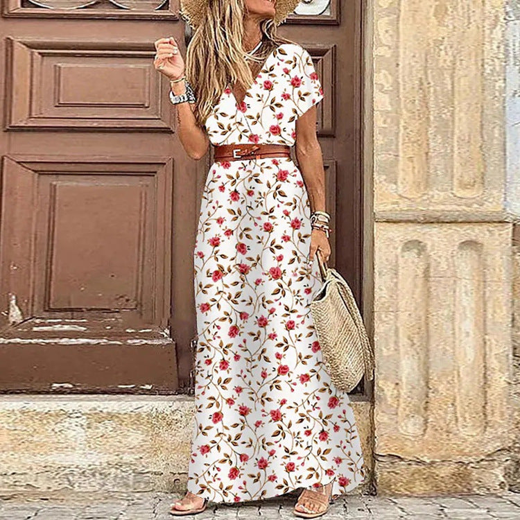 Marisol | Vestido Largo Casual Bohemio con Estampado Floral