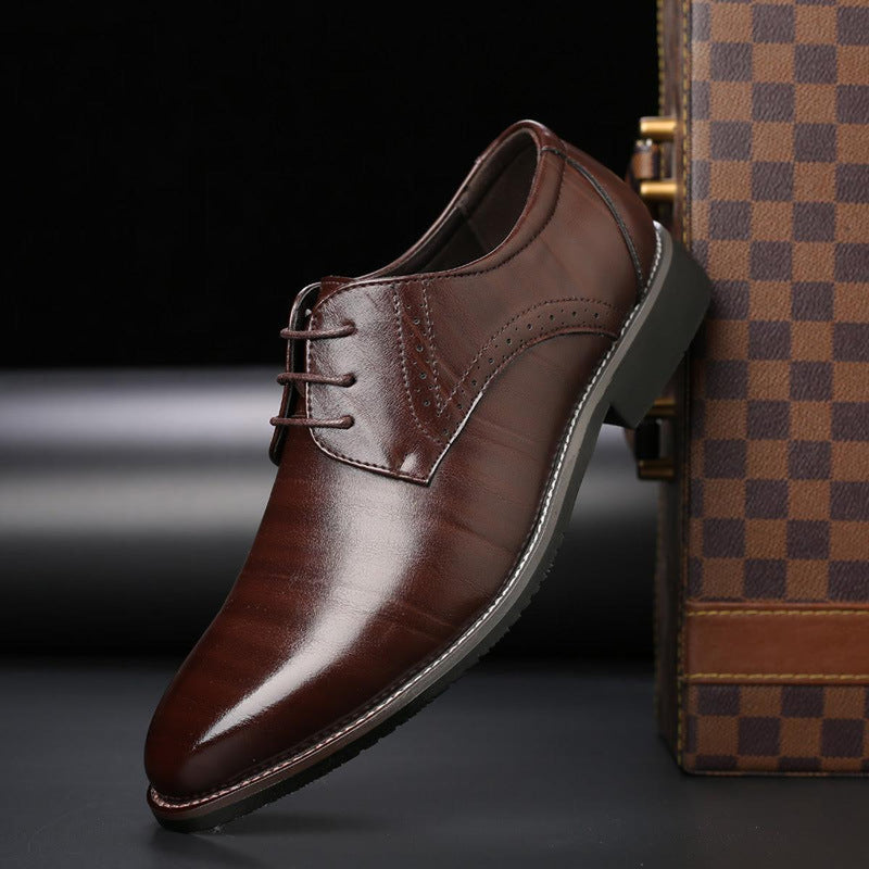 Mateo | Zapatos de Vestir Hombre con Agujetas — Café