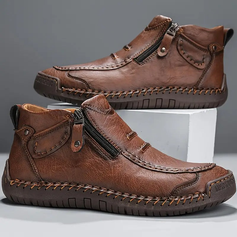 Mateo | Zapatos de Vestir Hombre Confort Diario — Café