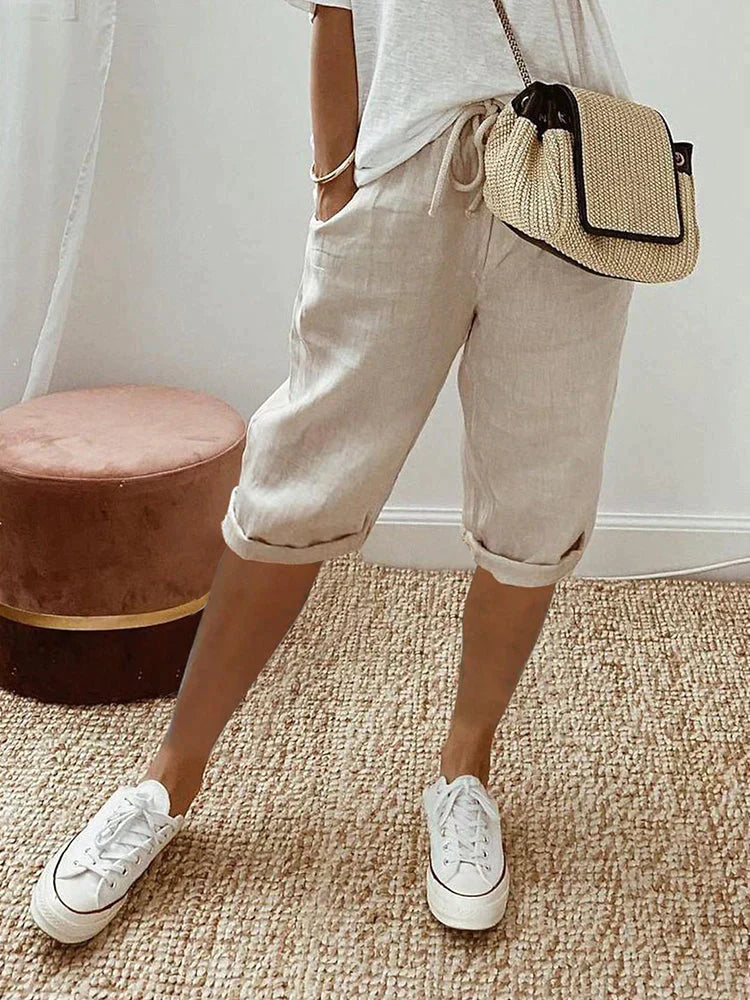 Paloma | Shorts Mujer de Corte Holgado a la Rodilla