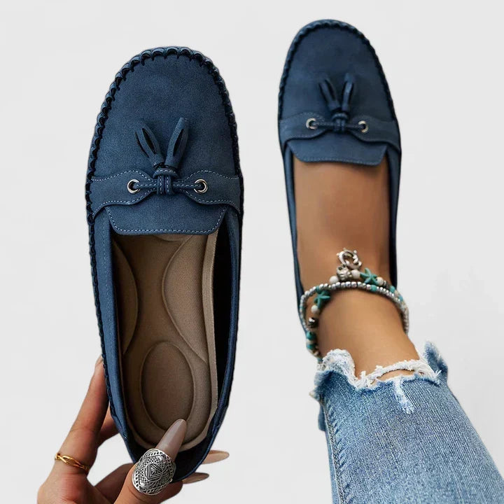 Paloma | Zapatos Cómodos para Mujer Mocasines con Moño
