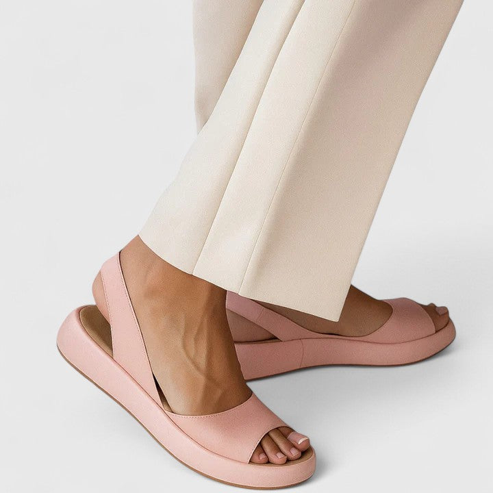Renata | Sandalias Plataforma Mujer de Punta Abierta