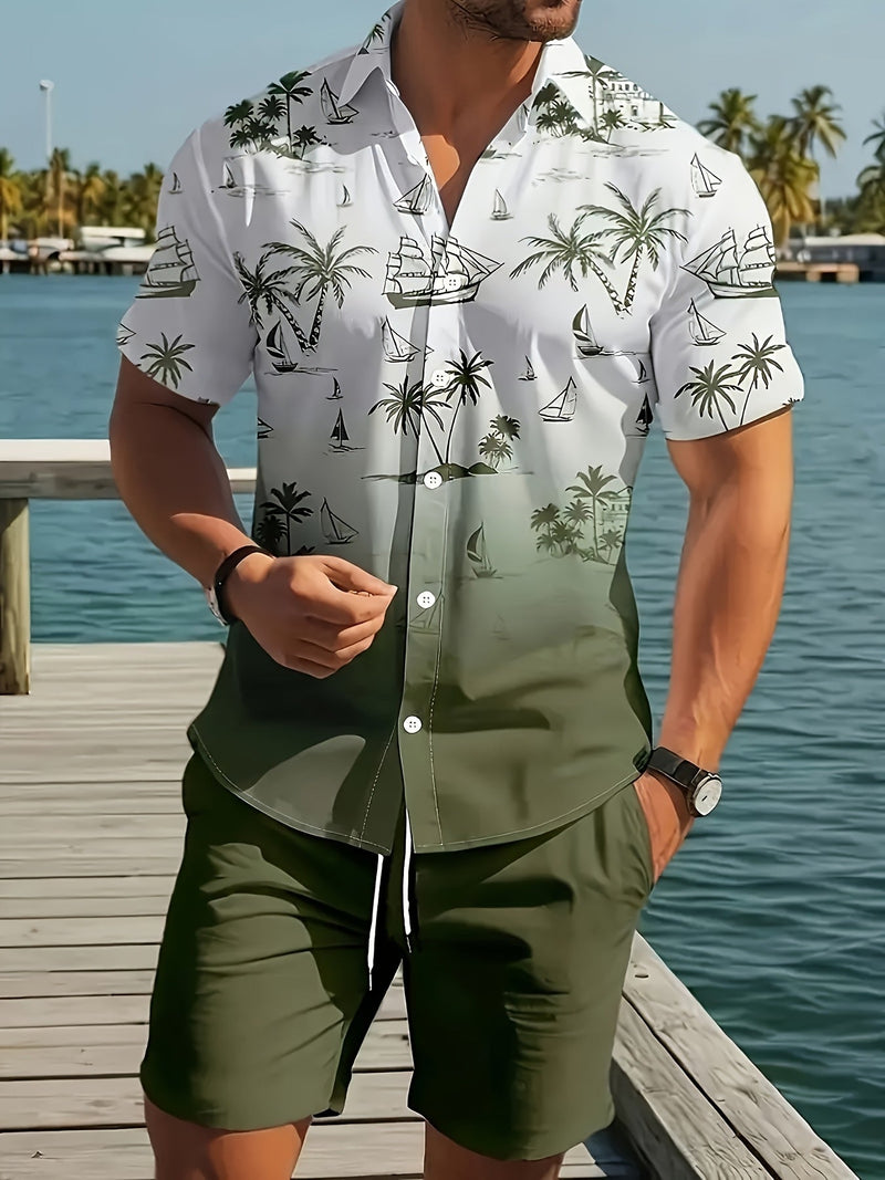 Rodrigo | Conjunto Playero Hombre con Camisa Estampada