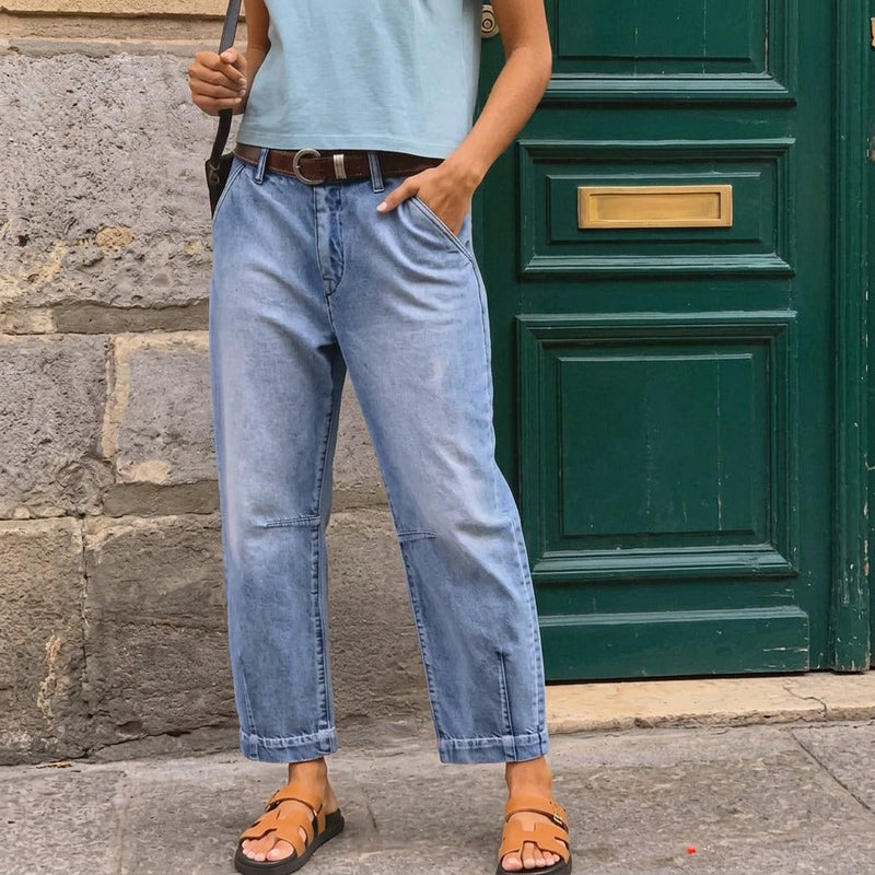 Rosalía | Pantalones Barrel Leg Mujer con Silueta Curva