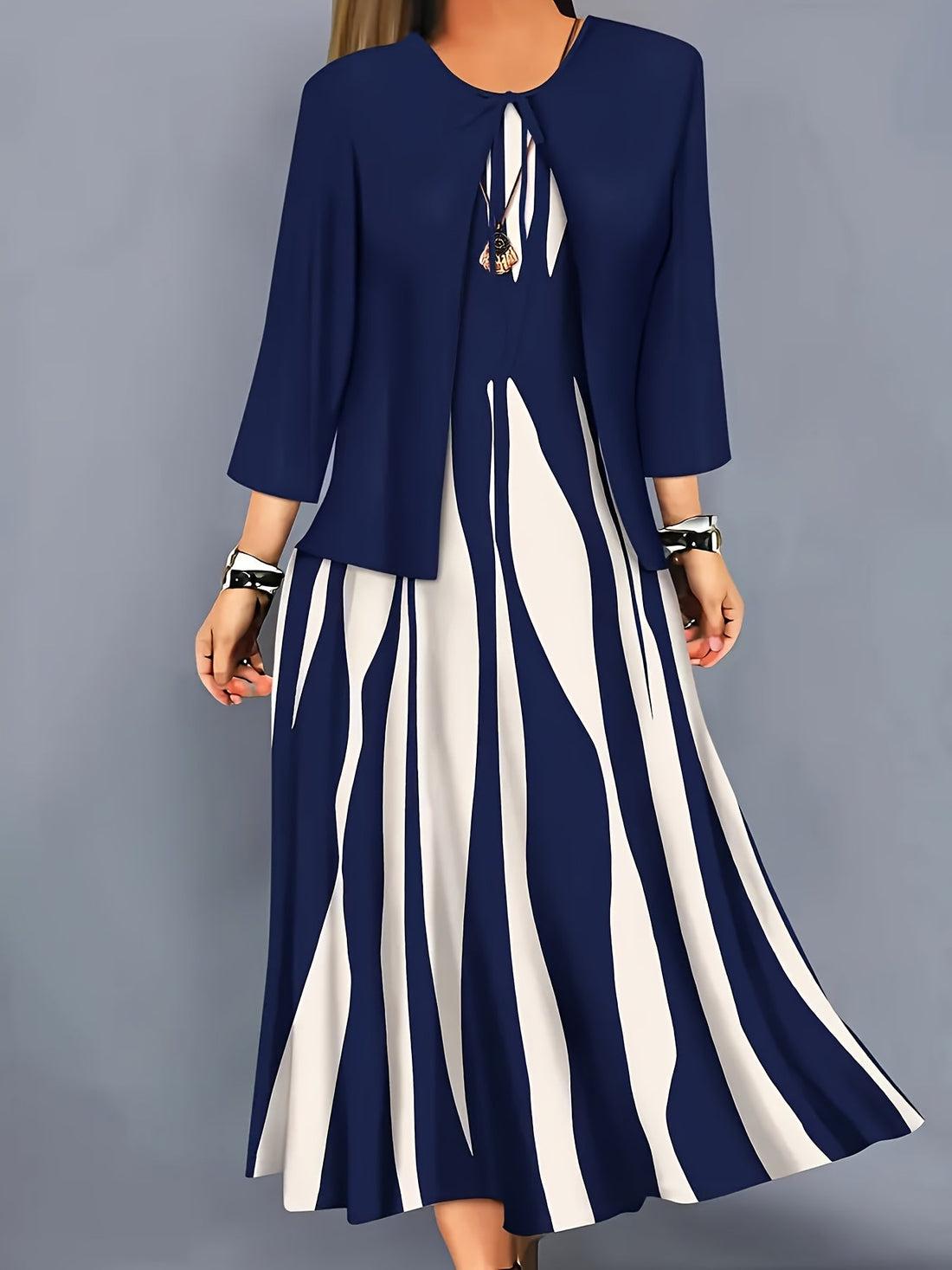 Rosalía | Vestidos de Coctel Set con Saco a Juego