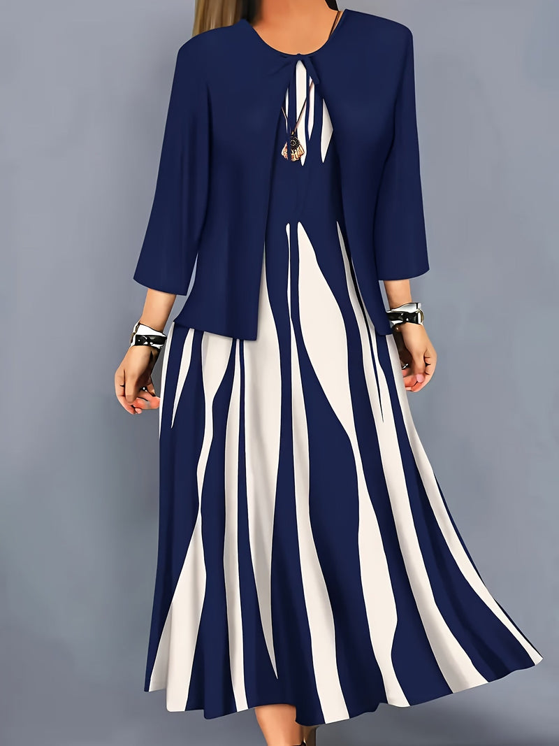 Rosalía | Vestidos de Coctel Set con Saco a Juego