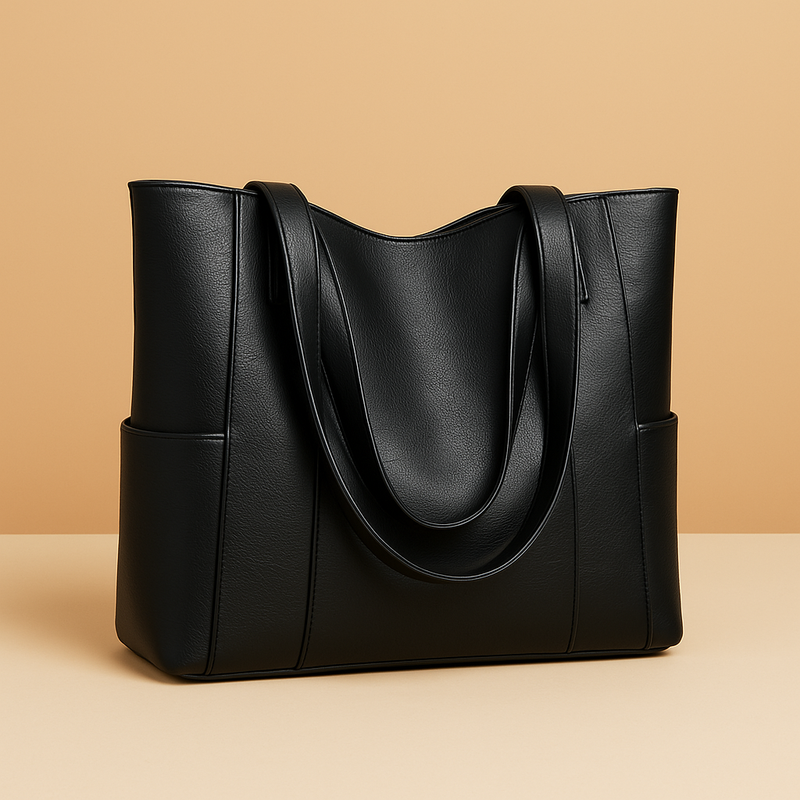Valeria | Bolso de Hombro para Mujer Amplio — Negro